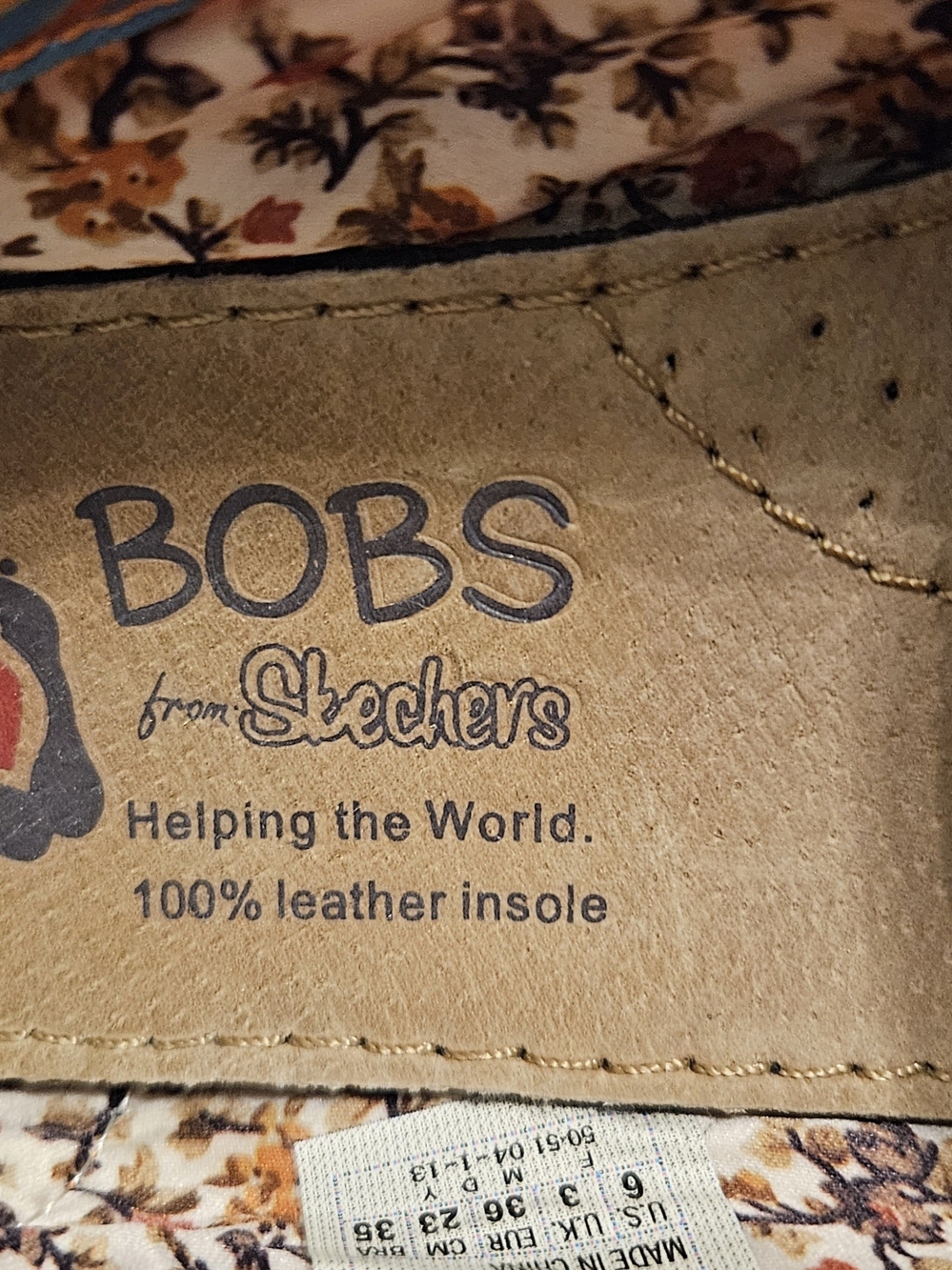 BOBS from Skechers Orange Multi Slip-On Flats - Picture 3 of 6